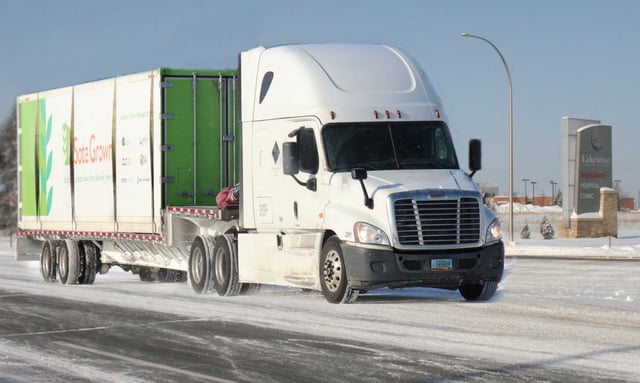 truck coming in