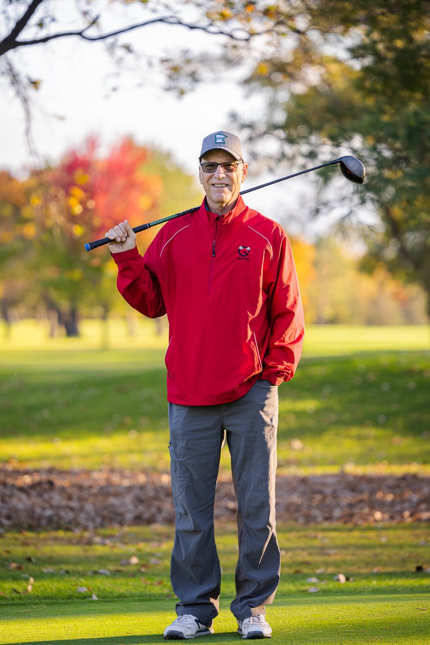 Senior golfer