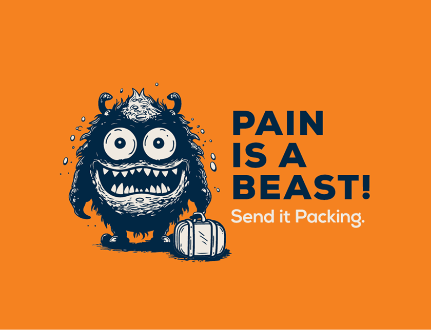 pain-is-a-beast-send-it-packing-text-and-illustration-of-cartoon-beast-with-luggage