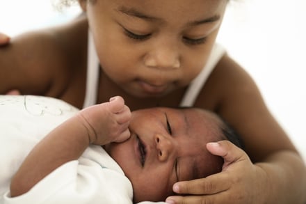 siblings; baby